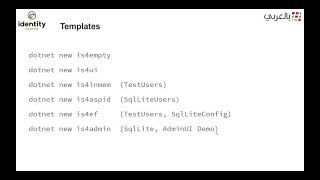 3 IdentityServer4 explain the built in templates بالعربي [upl. by Okikuy]