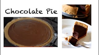 CHOCOLATE PIE RECIPE [upl. by Nitfa]