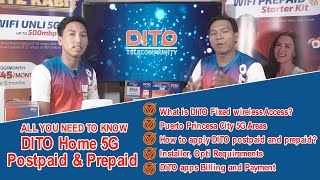 DITO HOME 5G Postpaid and Prepaid Plans [upl. by Engud671]