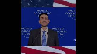 Dude destroys the WEF agenda at Davos DamonImani WEF Davos NewWorldOrder MicDrop klausschwab [upl. by Amerak]