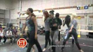 Burlesque Movie Choreography Behind the Scenes on ET [upl. by Acinomal]