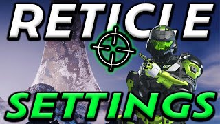 MOST VISIBLE RETICLE SETTINGS FOR HALO INFINITE RANKED [upl. by Ariad]