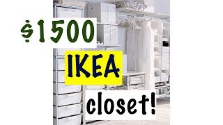 1500 IKEA CLOSET DIYCALIFORNIA CLOSET HACK‼️ [upl. by Stoddart]