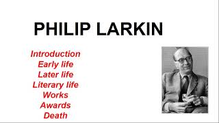 Philip Larkin His life and literary life [upl. by Einnaf]