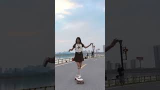 Longboard dancing girls in China 小红书 快手Tiktok longboardgirl longboarding longboardlife [upl. by Atinet]