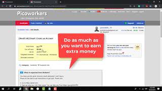 How to work on Picoworkers Learn how to work and how to post jobs [upl. by Jacklin]