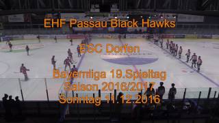 EHF Passau Black Hawks  ESC Dorfen 11122016 [upl. by Shiekh169]