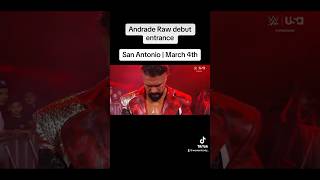 Andrade Raw Debut Entrance wwe entrance [upl. by Virgilio54]