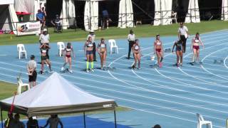 100M H1 U15W Adora Arch 1269 2016 Australian Junior Championships [upl. by Keary]