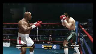 George Foreman 45old vs Tommy Morrison \ Difficulty quotGreatest Of All Timequot [upl. by Yorel308]