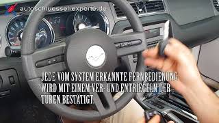 Ford Mustang Fernbedienung Funkschlüssel Master Schlüssel programmieren codieren anlernen [upl. by Lienet641]