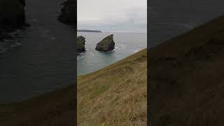 View of Samphire Island from Carvannel Downs near Portreath Cornwall [upl. by Aerdma]