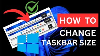 How to change taskbar size in Windows 11 2024 [upl. by Coke]