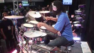 NAMM 2010  Thomas Pridgen  Roland Booth [upl. by Nalad293]