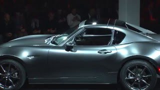 The Mazda MX5 Miata RF Reveal from NYIAS Extended Version [upl. by Ecnarrat]