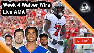 Week 4 Waiver Wire  Live AMA [upl. by Negah]