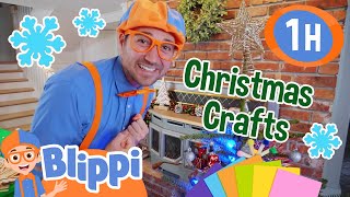 Blippis Christmas Crafts Chaos  Christmas Songs for Kids  Blippi  Moonbug Christmas Kids [upl. by Glover]