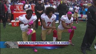 Kaepernick takes a knee at New Era Field [upl. by Enamrahs]