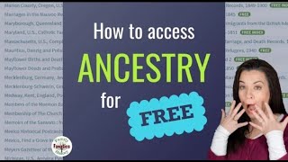 Use THESE Records to Find Your Ancestors For Free on Ancestry [upl. by Lund]