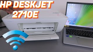 HP PRINTER WIFI SETUP  HP DESKJET 2710  HP DESKJET 2710E [upl. by Alvinia]