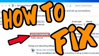 How to Fix unidentified network no internet access Windows 10 Ethernet [upl. by Cogen]