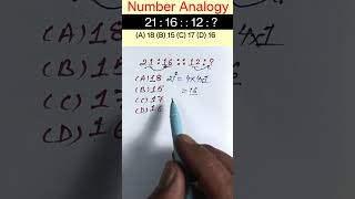 Number Analogy Reasoning Short Tricks  reasoning short tricks rrbntpcrrb ssccgl sscgd sscchsl [upl. by Yesoj]