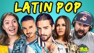 ADULTS REACT TO LATIN POP Maluma J Balvin Sofía Reyes [upl. by Carnes540]