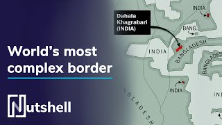 India  Bangladesh enclaves  The most complex land boundary ever  Nutshell [upl. by Bunny]