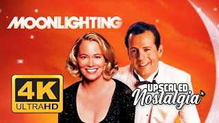 Moonlighting 1985 TV Series Opening Theme amp Closing Themes  Remastered 4K Ultra HD Upscale [upl. by Inama]