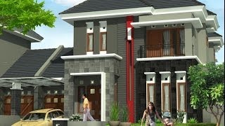 Desain Rumah Minimalis Gambar desain rumah minimalisModel Gambar Denah Design Modern Terbaru 2014 [upl. by Elyl]