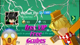 HOW TO MAKE GET FREE VIP 😲amp FREE GCUBES NO HACK  BLOCKMAN GO  TUTORIAL [upl. by Nomled820]