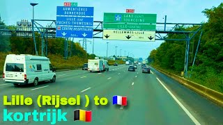 POV Truck Driving Lille  Rijsel  🇨🇵 to Kortrijk 🇧🇪  Scania R450  4k HD  ASMR [upl. by Childers]