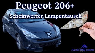 Peugeot 206 Scheinwerfer Lampentausch  Tutorial [upl. by Webster]