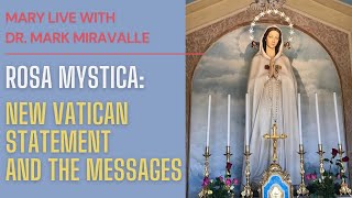 Mary Live with Dr Mark Miravalle  Rosa Mystica New Vatican Statement and the Messages [upl. by Tower]