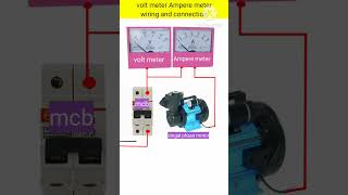 volt meter Ampere meter connection wiring [upl. by Athallia]