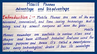 write essay on mobile advantages amp disadvantages  mobile advantages and disadvantages  easy essay [upl. by Newfeld]