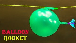 Science Projects  Balloon Rocket [upl. by Luap]