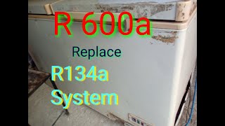 R600a Compressor Oil Gas Replace R134a Saystem By Izhar Khan [upl. by Anaujnas]