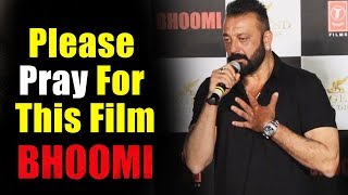 Sanjay Dutt GETS EMOTIONAL At Bhoomi Trailer Launch [upl. by Bevin]