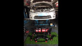 Toyota Estima ACR50 Fullset Polymann performance bush [upl. by Bresee]