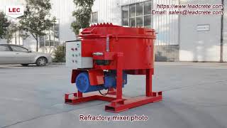 LRM500 refractory pan mixer [upl. by Onilegna]