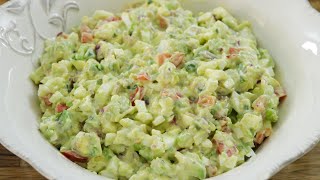 Avocado and Eggs Salad Recipe [upl. by Esikram400]