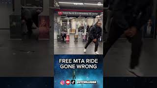 FREE MTA RIDE GONE WRONG 🗽💀‼️😭🤣 mta nyc subway [upl. by Ahsietal]