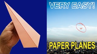 How To Make a Paper Airplane That Fly Far and Make Very Easy [upl. by Janenna]