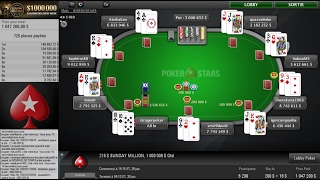 SUNDAY MILLION 2017 January 29 Cards Up  Final Table replay [upl. by Mic]