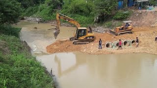 Wonderful 100 Complete By The Bulldozer Building New Road Cut Of Canal Side [upl. by Andrus681]