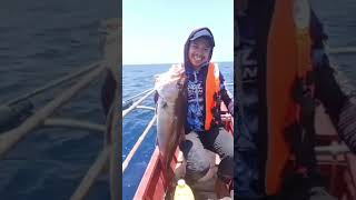 Amberjack 7kg ilovefishing jigging patarbolinao [upl. by Yrogerg]