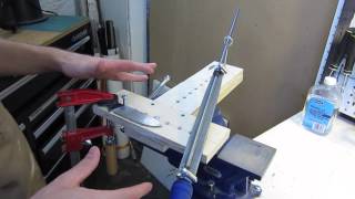 How to make and use a filing jig for knife blades [upl. by Rhoades]