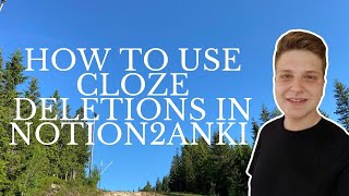 How to use cloze deletions in notion2anki 🤩 [upl. by Ahiel]