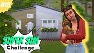 FINALLY buying a house for her dog 🏠  Sims 4 Super Sim Challenge part 18 [upl. by Aribold]